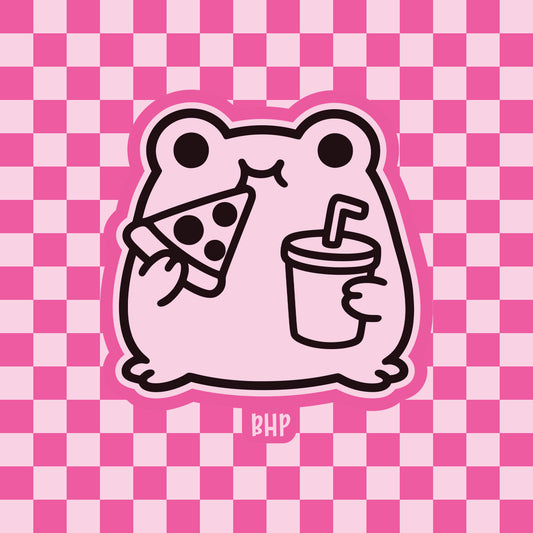 Snacking frog silicone freshie mold