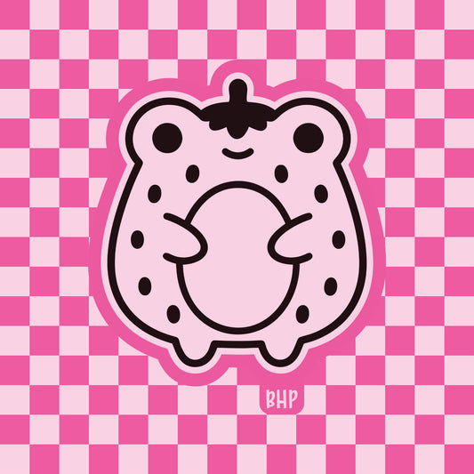 Strawberry frog silicone freshie mold