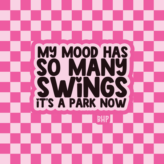 My mood has so many swings it's a park now - silicone freshie mold