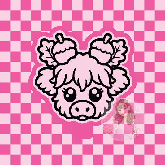 Acorn buns cow silicone freshie mold