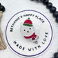 Christmas llama badge reel