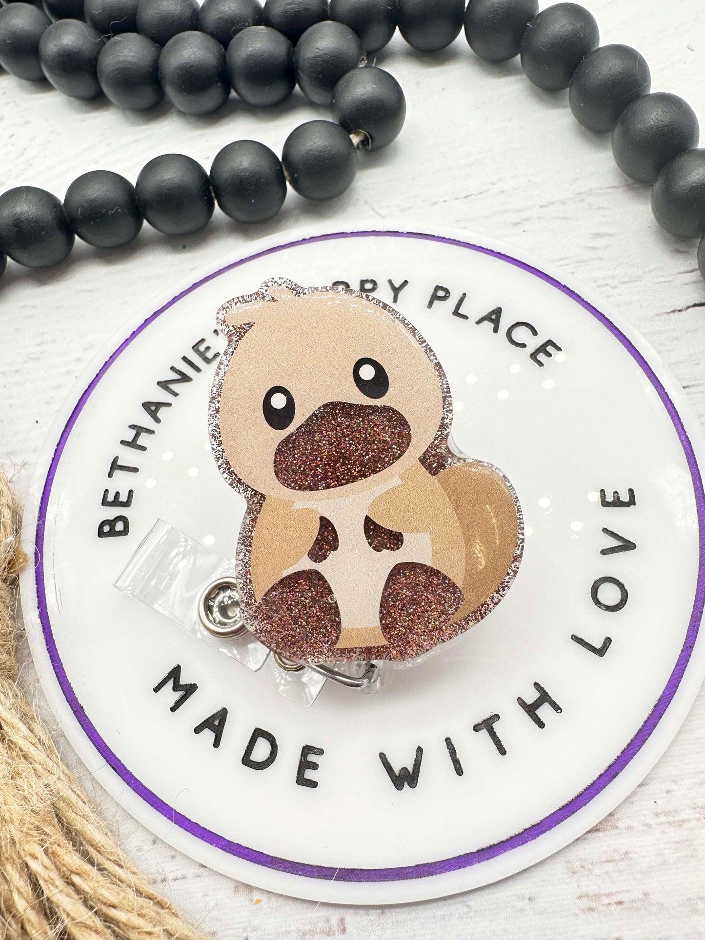 Platypus badge reel