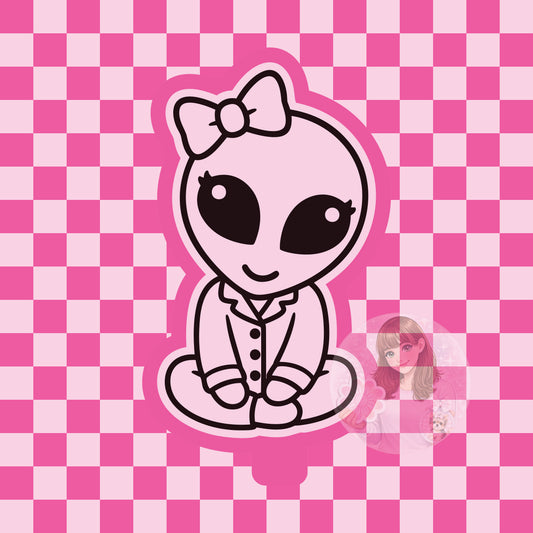 Alien in pajamas silicone freshie mold