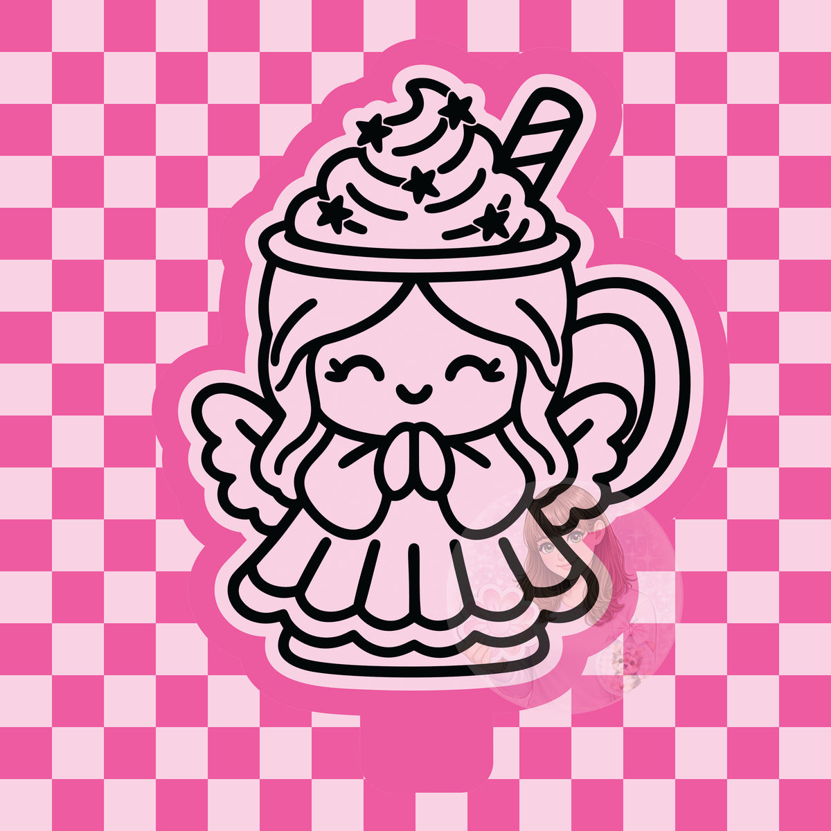 Angel mug silicone freshie mold