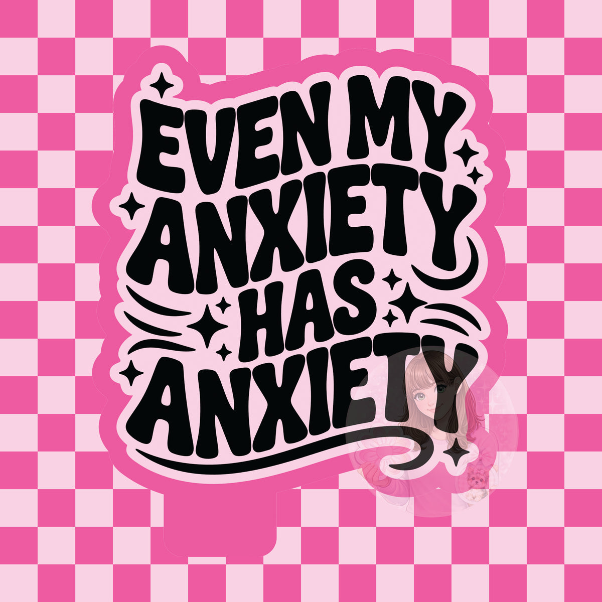 Even my anxiety has anxiety silicone freshie mold