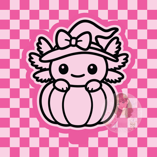 Axolotl pumpkin silicone freshie mold