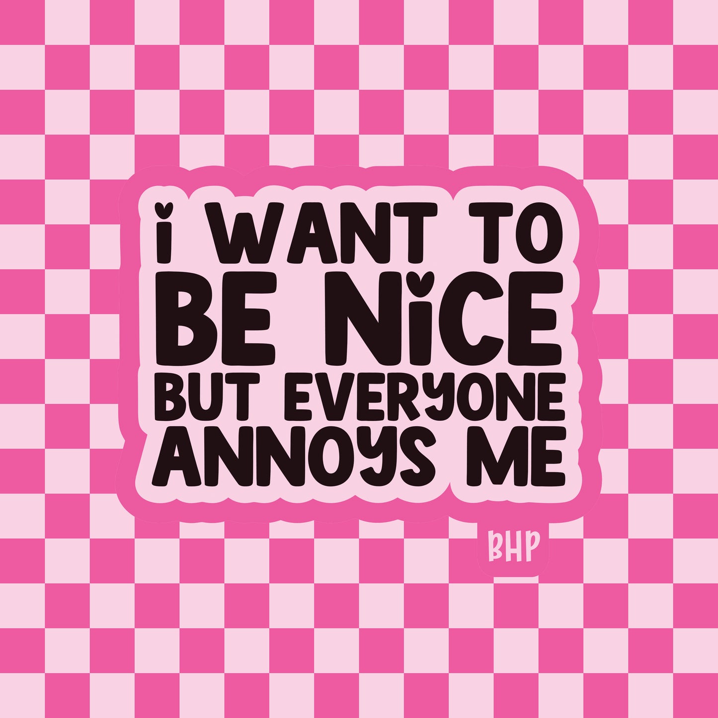 I want to be nice but everyone annoys me silicone freshie mold