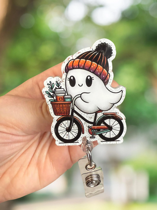 Ghost Bike Retractable Badge Reel