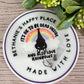 It's ok to be dead inside but still love rainbows bat badge reel