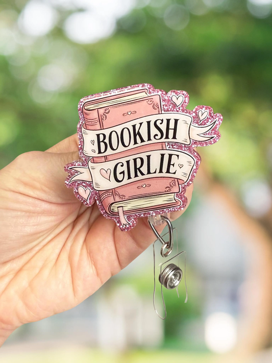 Bookish Girlie Retractable Badge Reel