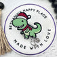Christmas dinosaur badge reel