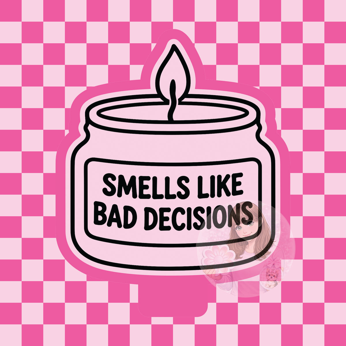 Smells like bad decisions candle silicone freshie mold