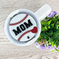 Baseball cup topper, acrylic baseball tumbler tag, personalized sports cup topper, baseball mom gifts, quencher 20oz, 30oz, 40oz