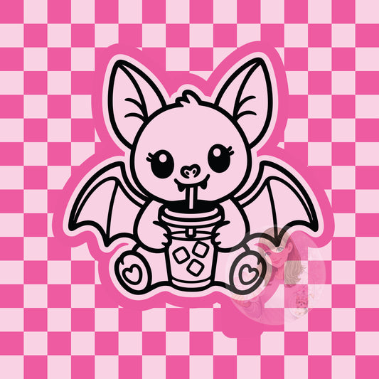 Bat drinking coffee silicone freshie mold