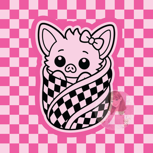 Swaddled bat silicone freshie mold
