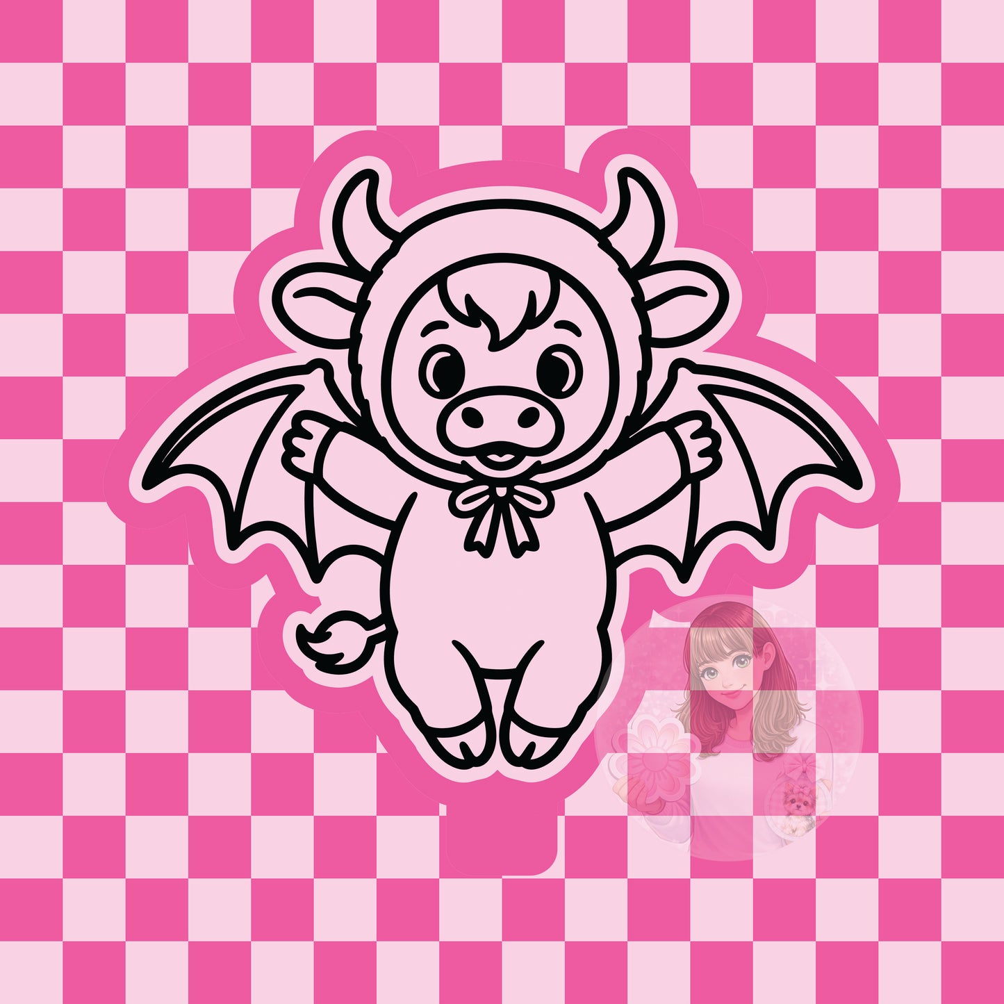 Bat cow silicone freshie mold