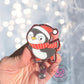 Christmas penguin retractable badge reel