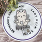 Keep calm retractable badge reel
