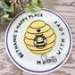 Bee hive retractable badge reel