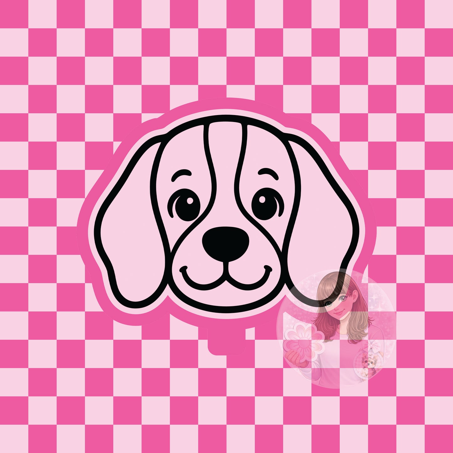 Beagle dog head silicone freshie mold