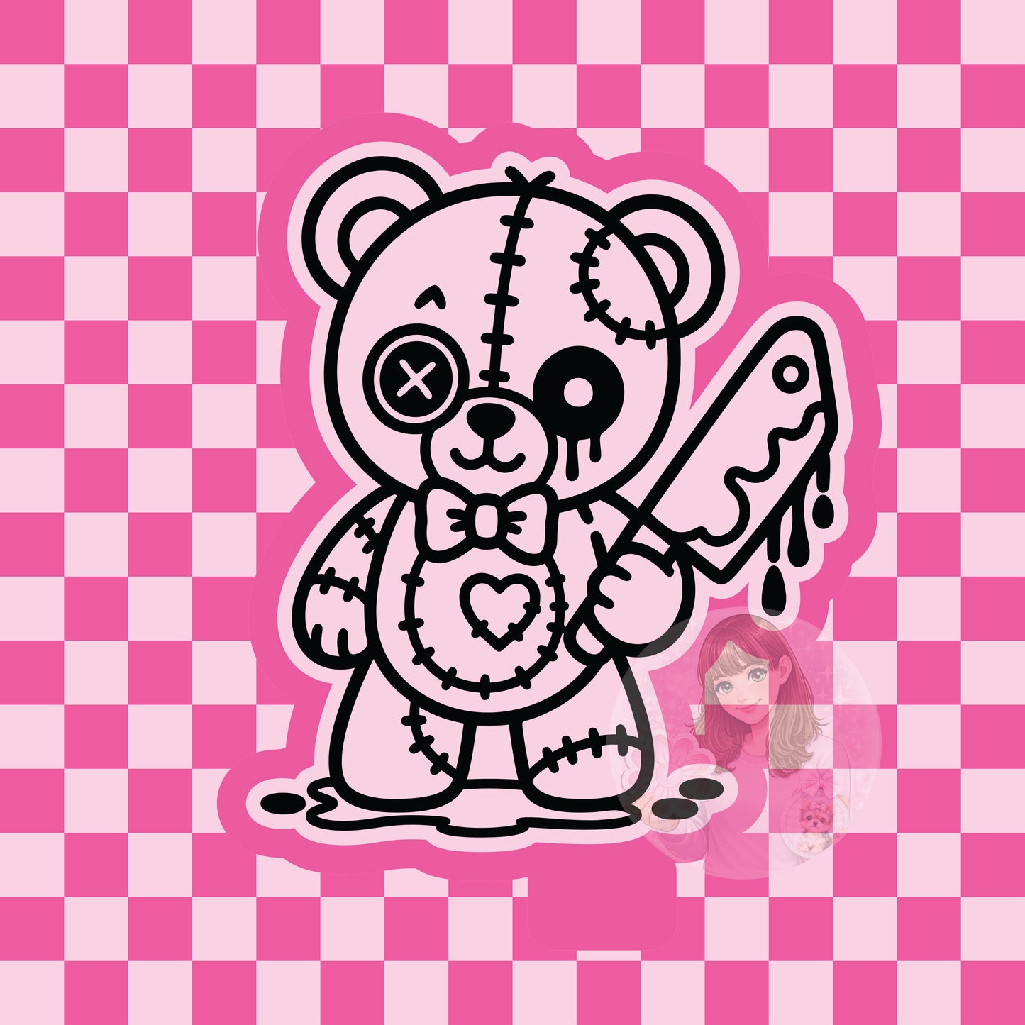 Scary bear silicone freshie mold