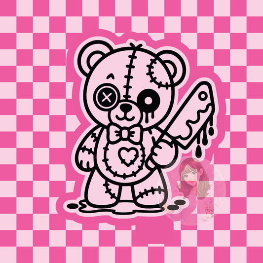 Scary bear silicone freshie mold