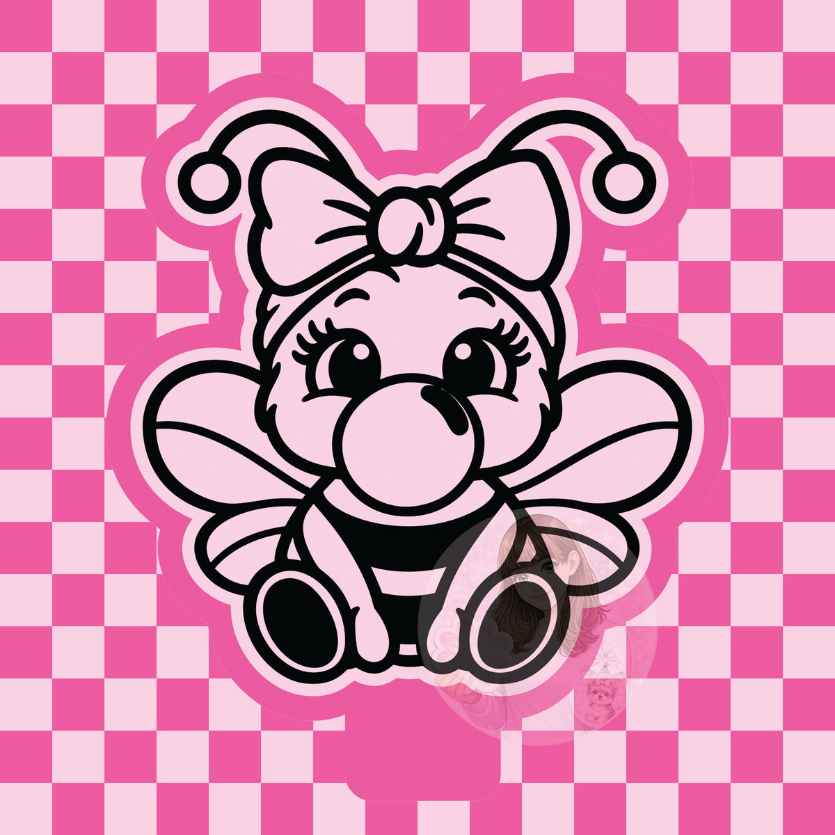 Bee blowing bubble silicone freshie mold