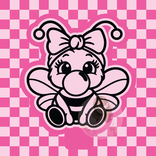 Bee blowing bubble silicone freshie mold