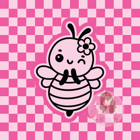Bee with flower silicone freshie mold