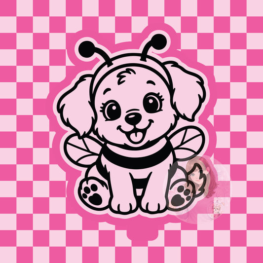 Bee puppy silicone freshie mold
