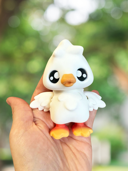 Goose 3D printed articulated figurine