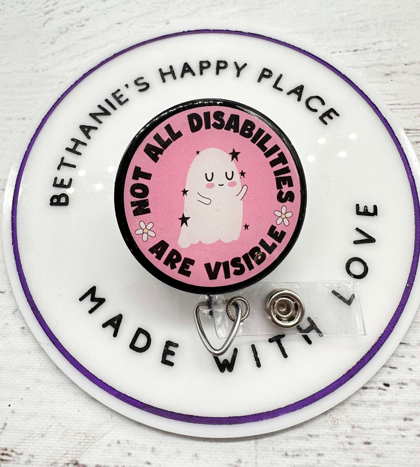 Not all disabilities are visable badge reel