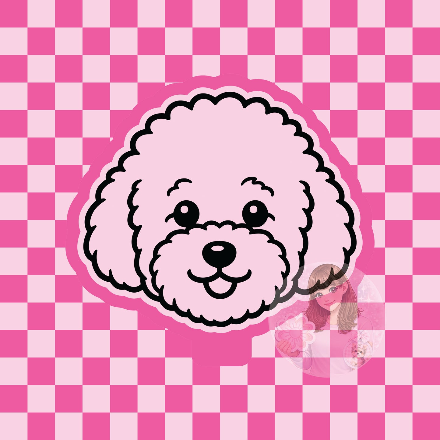 Bichon Frise dog head silicone freshie mold