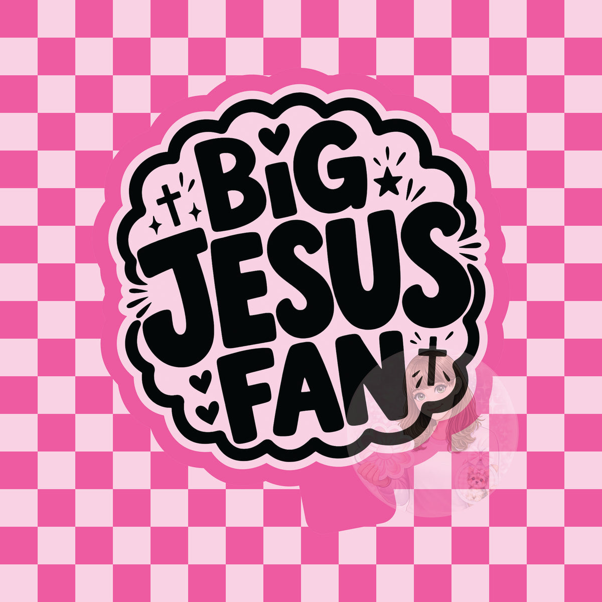 Big Jesus fan silicone mold
