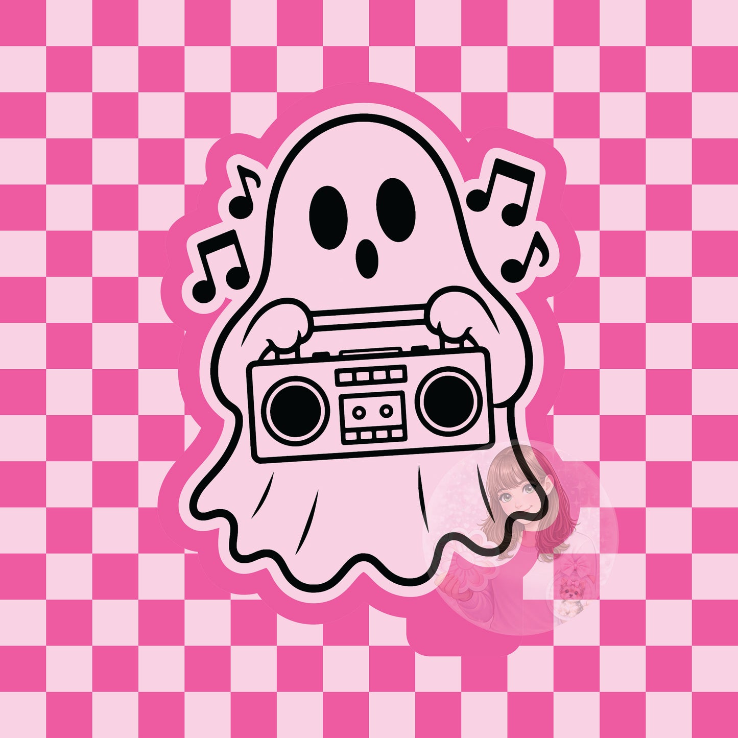 Boom box ghost silicone freshie mold