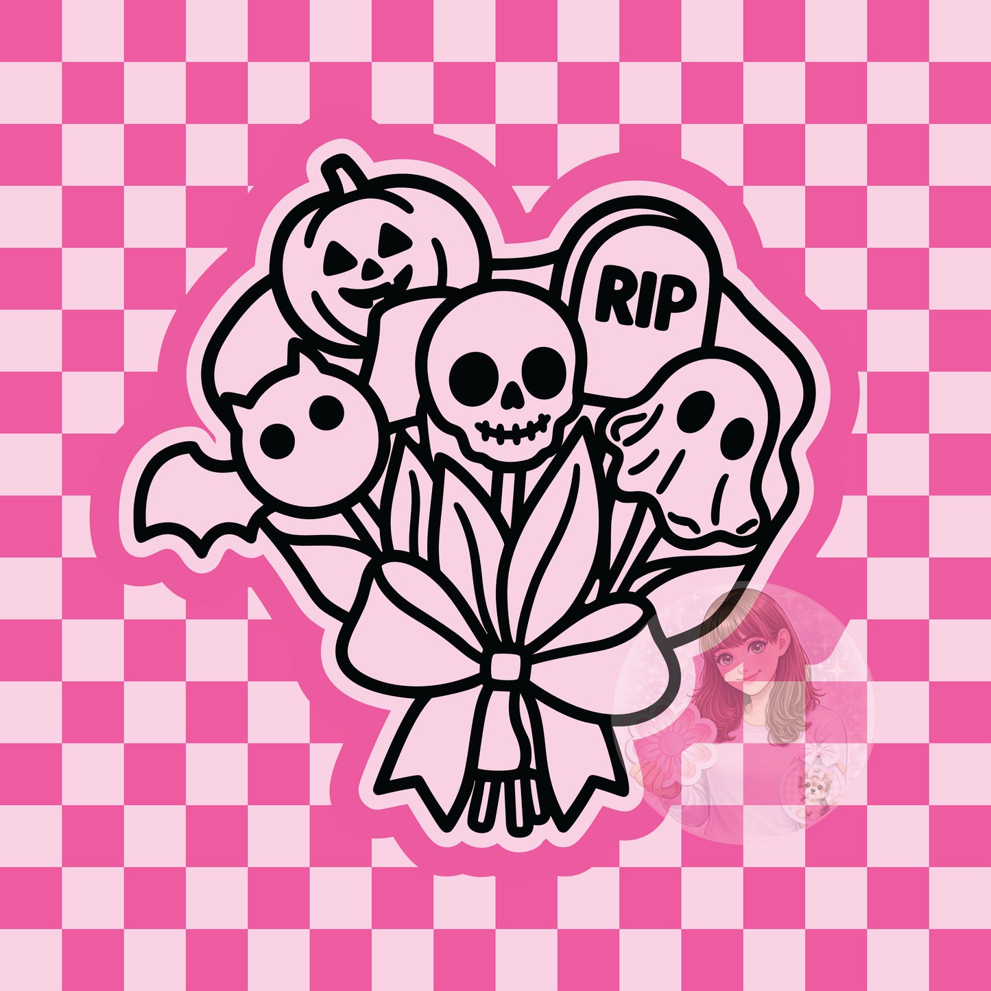 Spooky bouquet silicone freshie mold
