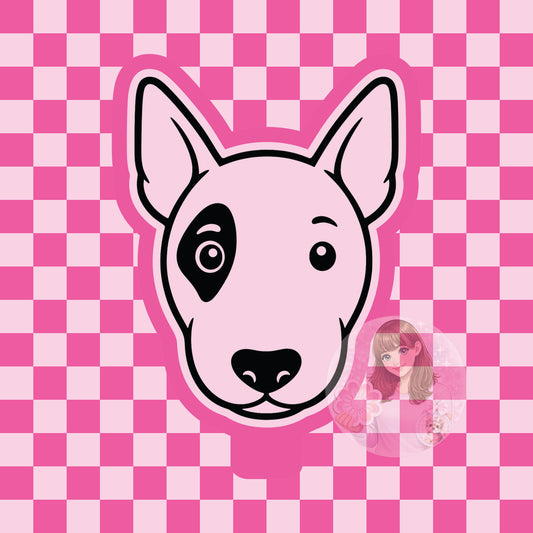 Bull Terrier dog head silicone freshie mold