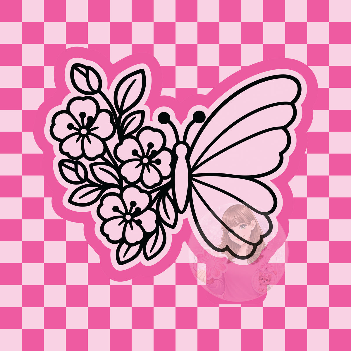 Floral butterfly silicone freshie mold