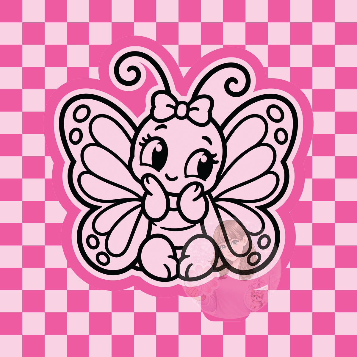 Shy butterfly silicone freshie mold