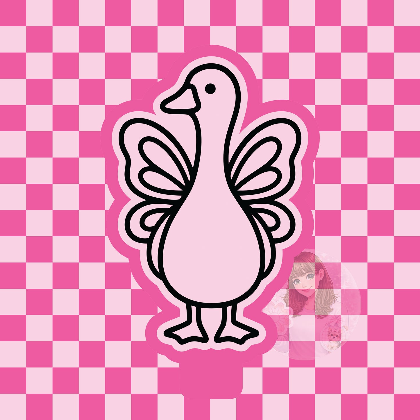 Butterfly goose silicone freshie mold