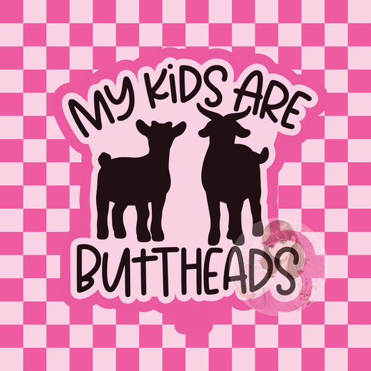 My kids are buttheads - goat silicone freshie mold