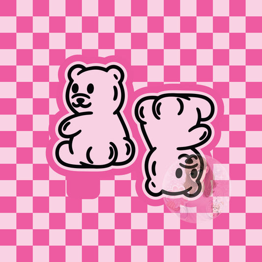 Gummy bear booty vent clip silicone freshie mold