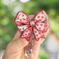 Valentine's Day bow retractable badge reel