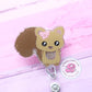 Squirrel badge reel