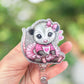 Opossum in tutu retractable badge reel