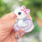 Goose in tutu retractable badge reel