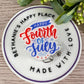 Fourth of July retractable badge reel
