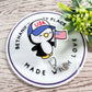 Patriotic penguin retractable badge reel