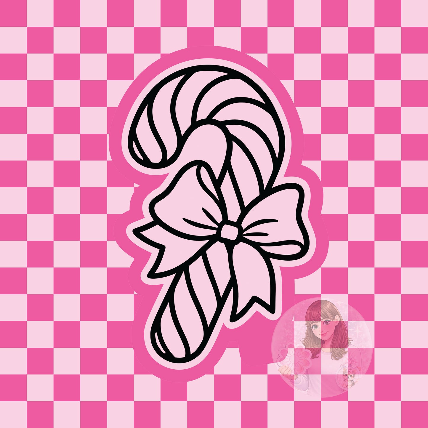 Candy cane silicone freshie mold