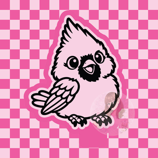 Baby cardinal silicone freshie mold